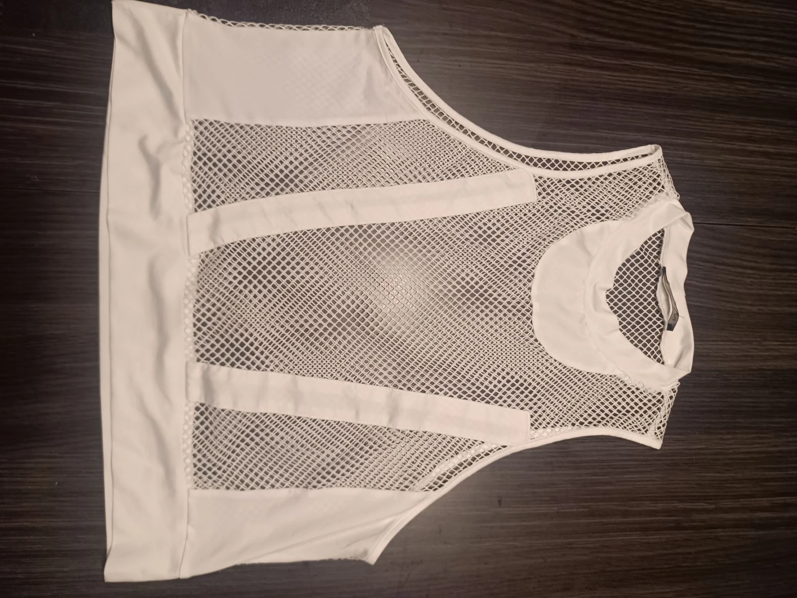 Débardeur crop top branco masculino – photo 4